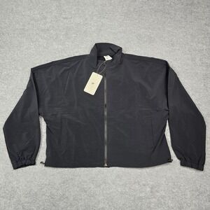 Fabletics Jacket Womens XL Black Franchise Woven Full Zip Vent Back Windbreaker‎